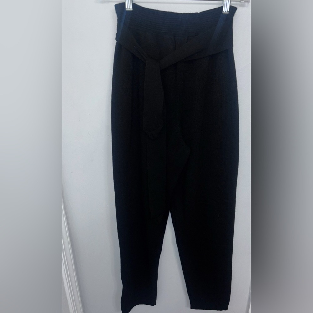 Burak black tie waist pants Size: small